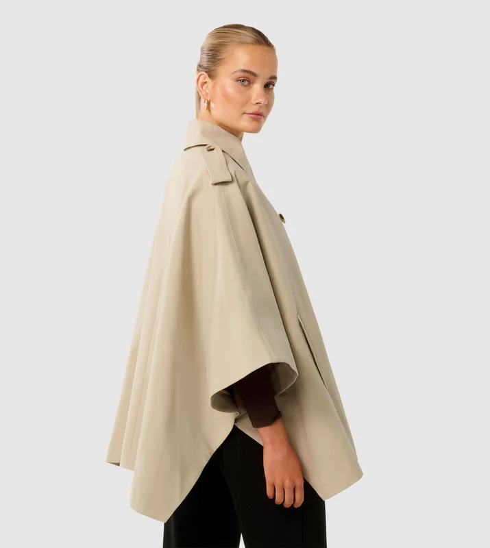 forever new  TINA Cape Trench Jacket for Women | Best Price UAE